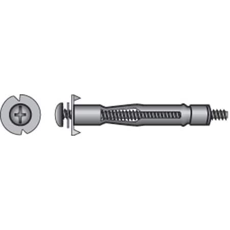 Hillman Screw Anchor, 1/8" L, Steel, 5 PK 41298